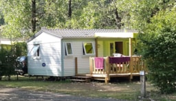 Accommodation - Mobile Home  Irm With Toilet Block - Camping Les Rives du Céou