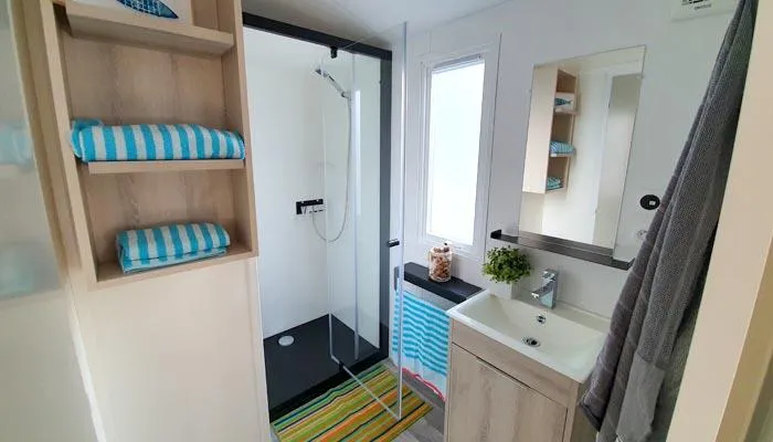Mobil-Home Prestige 2 Chambres Lits Fait, Wifi, Clim, Barbecue, 2 Vélos Et Ménage Compris