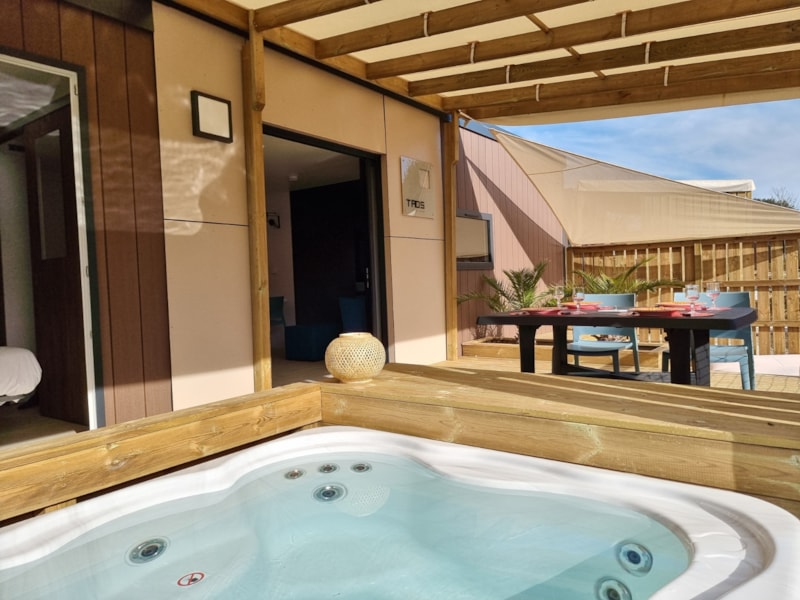 Cottage Cordouan spa. Jacuzzi, Betten gemacht, Wifi, Klimaanlage, Barbecue, 2 Fahrräder und Reinigun