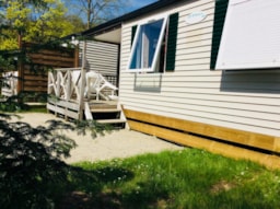 Accommodation - Mobilhome 2 -Conditioning -  Bedrooms Cabin - Terrace - Camping de Contrexeville