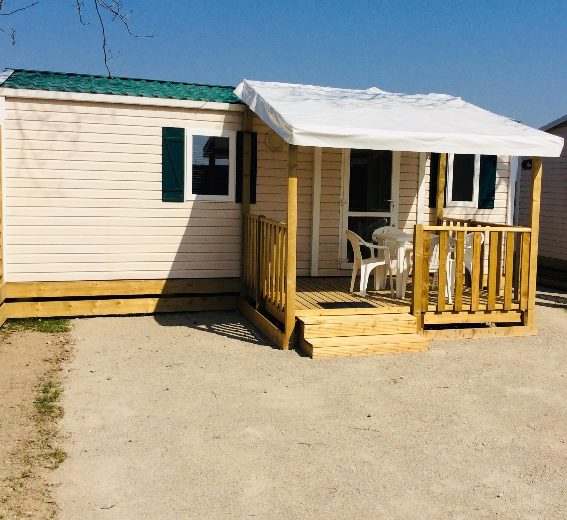 Location - Mobilhome N°12 - 2 Chambres - Terrasse - Camping de Contrexeville
