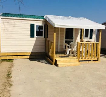 Mietunterkunft - Mobilheim Nr. 26 – 2 Schlafzimmer – Terrasse - Camping de Contrexeville