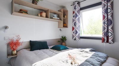 Mobilhome n°17- air-conditioned- 2 bedrooms_ Terrace — 2