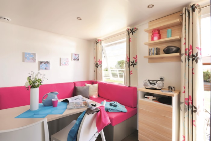 Mobil-Home Confort 18M² 1 Chambre + Terrasse Semi-Couverte + Tv