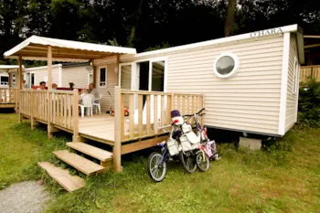 Huuraccommodatie(s) - Stacaravan Comfort 27M² 2 Kamers - Half-Schaduwrijk Terras 18M² + Tv - Flower Camping La Chênaie