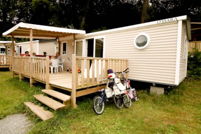 Mobil-home Comfort 27m² 2 bedrooms - Half-covered terrace 18m² + TV — 1