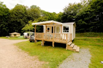Huuraccommodatie(s) - Stacaravan Comfort 18M² 1 Kamer + Half-Schaduwrijk Terras + Tv - Flower Camping La Chênaie