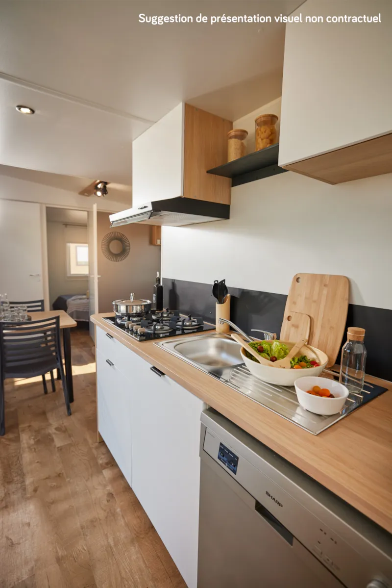 Homeflower Premium 29M² (2 Chambres) + Clim + Terrasse Semi-Couverte + Tv + Draps + Serviettes