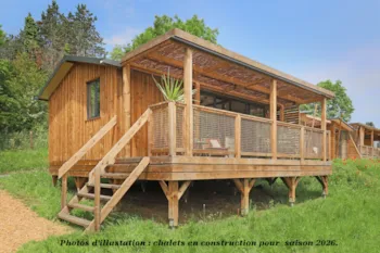Mietunterkunft - Naturchalet Mit Aussicht - Klimaanlage - Camping Le Hameau des Champs