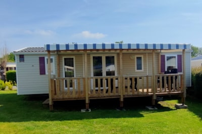 Mobil home Premium - 2 shower rooms - 2 toilets - 3 bedrooms - covered terrace- 40 M2 — 1