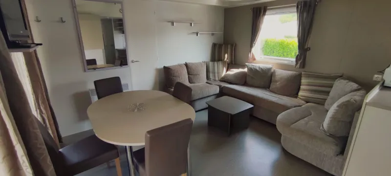 Mobil Home Prenuim 2 Salles Douche 2 Wc   6 Personnes 3 Chambres Terrasse Couverte 40 M2
