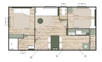 Mietunterkunft - Mobilheim 29M2 - Isis En Cévennes