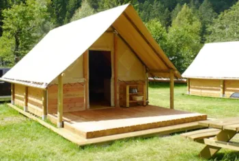 Mietunterkunft - Zeltbungalow - Camping Les Foulons