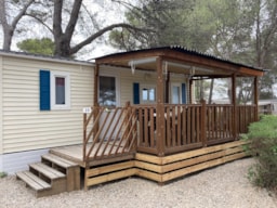 Huuraccommodatie(s) - Mobil-Home N°10 Climatisé (Propriétaire) 2 Chambres - Camping Lou Paradou