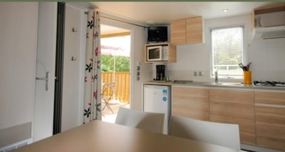 Mobil home Confort+ 25 m²  (2 bedrooms) - air-conditioning + sheltered terrace — 6