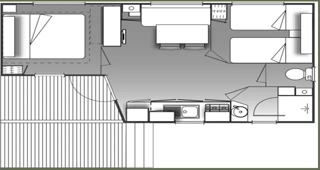Mobil Home Confort+ 25 M² (2 Chambres) - Climatisé + Terrasse Intégrée