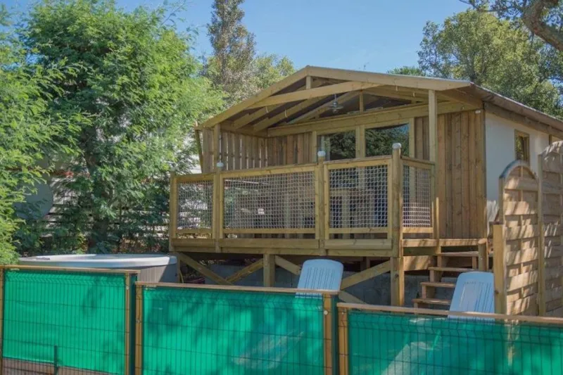 La Cabane Lodge Sweet Premium 43M² (2 Chambres) - Terrasse Semi-Couverte - Jacuzzi