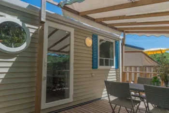 Mietunterkunft - Mobilheim Confort +18 M² (1 Zimmer) - Klimaanlage - Camping La Rouillère