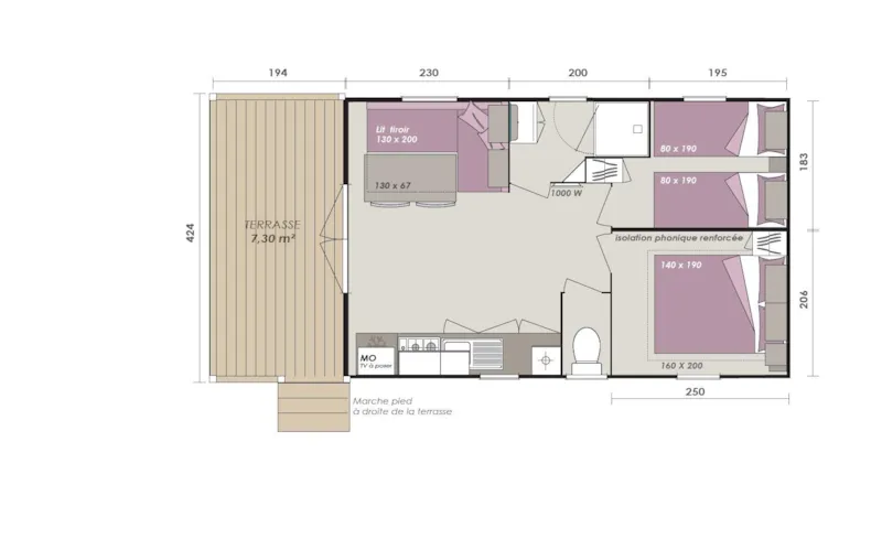 Loggia Bay Confort + 30 M² (2 Chambres) 30 M² - Climatisé + Terrasse Vue Vignes