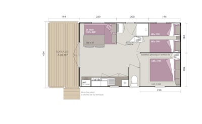 Loggia Bay Confort + 30 m² (2 rooms) - air-conditioning view of the vineyards — 3