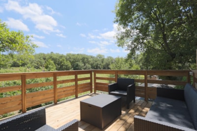 Mobil home Confort + 23m² (2 rooms) - air-conditioning + terrace  view of the vineyards — 2