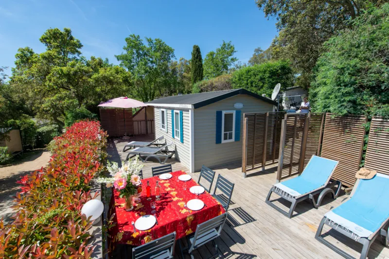 Mobil Home Confort+ 25 M² (2 Chambres) - Climatisé + Terrasse Intégrée