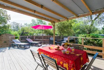 Mietunterkunft - Mobilheim Confort+ 32 M² (3 Zimmer) - Klimaanlage - Camping La Rouillère