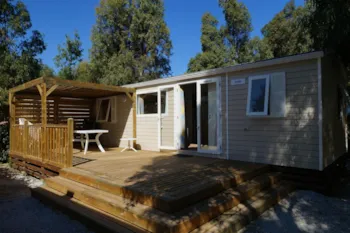 Mietunterkunft - Mobilheim Ostriconi 35 M² Klimaanlage 3 Zimmer - Camping Les Castors