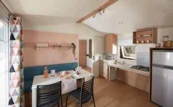 Mietunterkunft - Mobilheim Pmr 35 M² Klimaanlage 2 Zimmer - Camping Les Castors