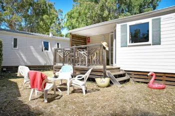 Mietunterkunft - Mobilheim Palombaggia 31 M² Integrierte Terrasse Klimaanlage 2 Zimmer - Camping Les Castors