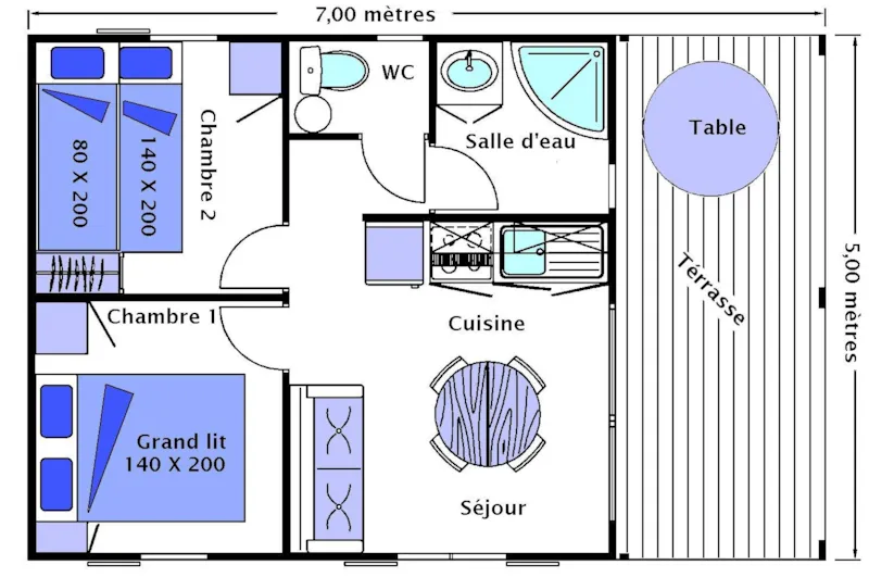 Chalet Prestige 35M² - 2 Chambres