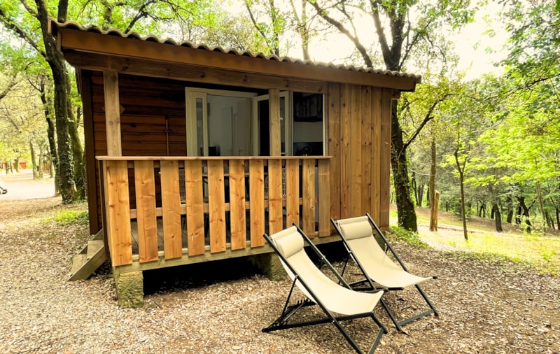 Hütte Prestige 13m² - 1 zimmer - überdachte Terrasse 8m²