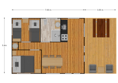 Prestige Plus 2 Bedroom Lodge Tent — 2