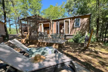 Mietunterkunft - Lodge Sunêlia Luxe 32M² - 2 Zimmer - Camping Sunêlia La Clémentine