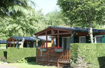 Mietunterkunft - Chalet Du Panoramique 30M² + Überdachte Terrasse 15M² - 2 Zimmer - Tv - Camping Le Panoramique 