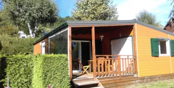 Mietunterkunft - Chalet Prestige 49M² + Überdachte Terrasse 15M² - 3 Zimmer - Tv - Geschirrspüler - Camping Le Panoramique 