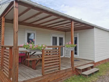 Mietunterkunft - Familienchalet Du Panoramique 39M² + Überdachte Terrasse 12.50M² - 3 Zimmer - Tv - Geschirrspüler - Camping Le Panoramique 