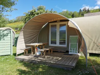 Mietunterkunft - Coco Sweet 16M² Dont Terrasse Couverte - 2 Schlafzimmer - Camping Le Panoramique 