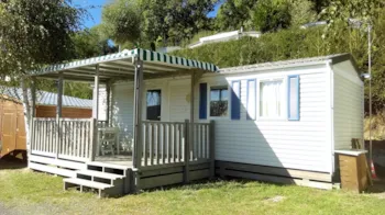 Mietunterkunft - Mobilheim Le Petit Hérisson 24M² + Terrasse 10M² - 2 Zimmer - Tv - Camping Le Panoramique 