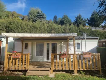 Mietunterkunft - Mobilheim Myrtille 25M² + Überdachte Terrasse 14M² - 2 Zimmer - Tv - Camping Le Panoramique 