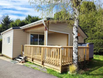 Mietunterkunft - Chalet Mouflon 31M² + Terrasse 18M²- 2 Zimmer - Tv - Camping Le Panoramique 