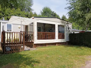 Mietunterkunft - Mobilheim Le Flocon 33M² + Terrasse 23M² - 2 Zimmer - Tv - Geschirrspüler - Camping Le Panoramique 