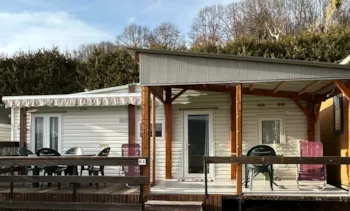 Mietunterkunft - Mobilheim Verveine N° H4 Von 24M² + Terrasse 14M² - 2 Zimmer - Tv - Camping Le Panoramique 