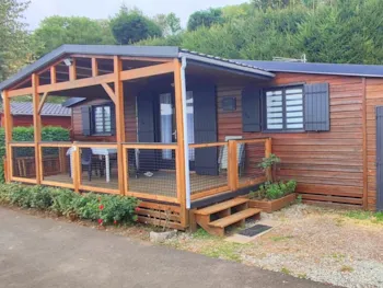 Mietunterkunft - Chalet Montagne: Die Hütte 37M² + Terrasse 17M² - 2 Schlafräume - Tv - Perilica Suđa - Camping Le Panoramique 