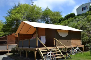Mietunterkunft - Lodge - 2 Schlafzimmer - - Camping Armor Loisirs