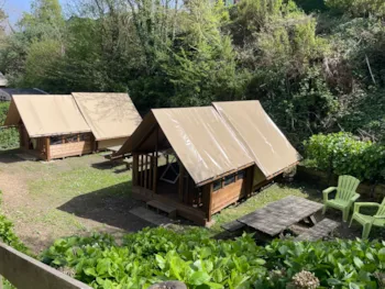 Mietunterkunft - Zelt Bivouac 10M² - Camping Armor Loisirs