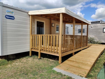 C- Mobile home Hélios - adapted for people with reduced mobility - 2 bedrooms -32m²- with covered terrace