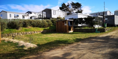 Pitch with individual sanitary facilities