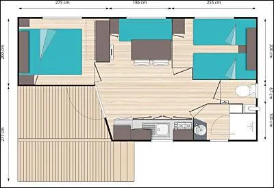 Mobilhome Confort 2 Chambres