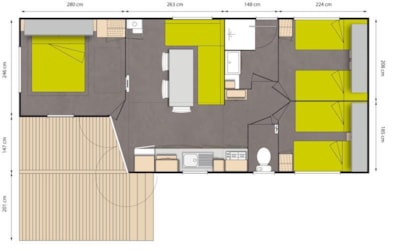 Mobile home CONFORT PLUS 3 bedrooms — 7